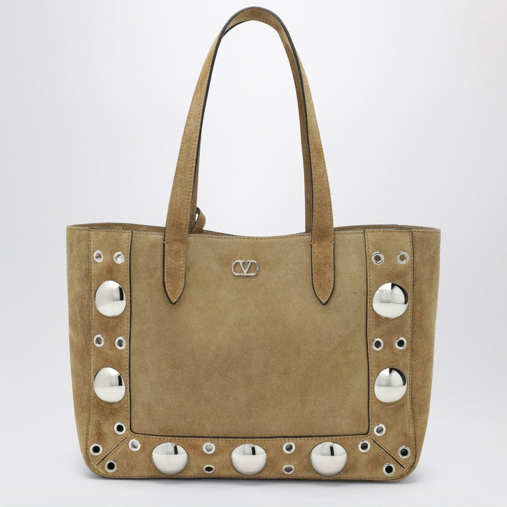 Apparel &amp; Accessories TU Valentino Garavani - Medium Nellcôte tote bag in Havana suede Brand