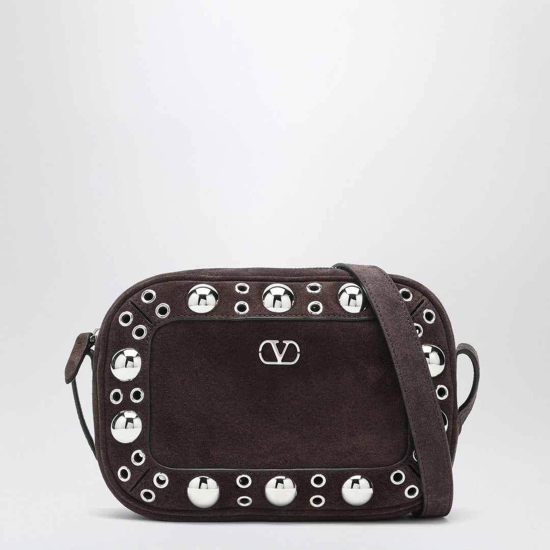 Apparel & Accessories TU Valentino Garavani - Nellcôte bag brown in suede with studs and rivets Brand