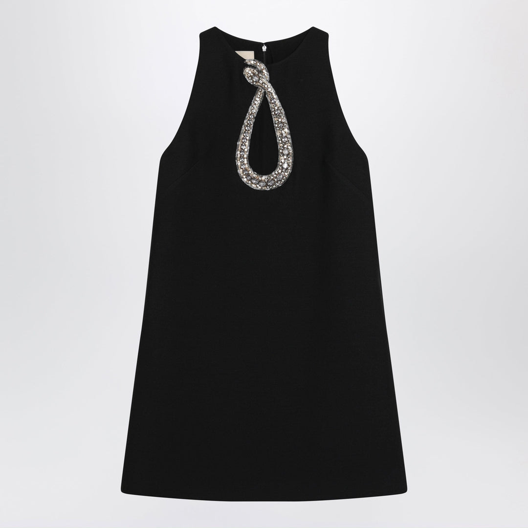 Apparel &amp; Accessories 42  IT Valentino - Short embroidered crepe couture dress Brand