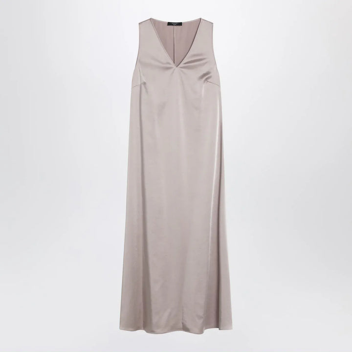 Weekend Max Mara - Blush satin fluid dress Brand Apparel &amp; Accessories 38  IT