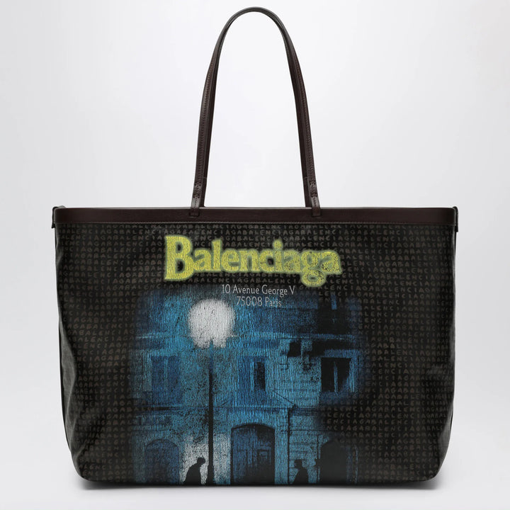 Balenciaga - Select large tote in coated black canvas Brand U