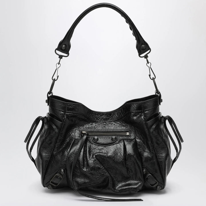 Balenciaga - Small Le City bucket bag in lambskin black Brand U