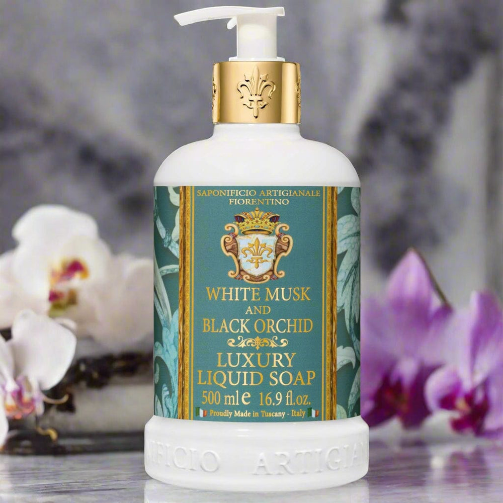 Saponificio Artigianale Fiorentino Body and Hand Wash Bundles White Musk and Black Orchid Hand Wash White Musk and Black Orchid Hand Wash Brand