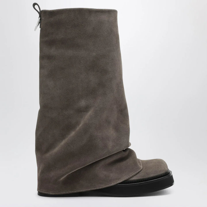The Attico - Robin taupe suede Combat boots Brand Boots 36 IT