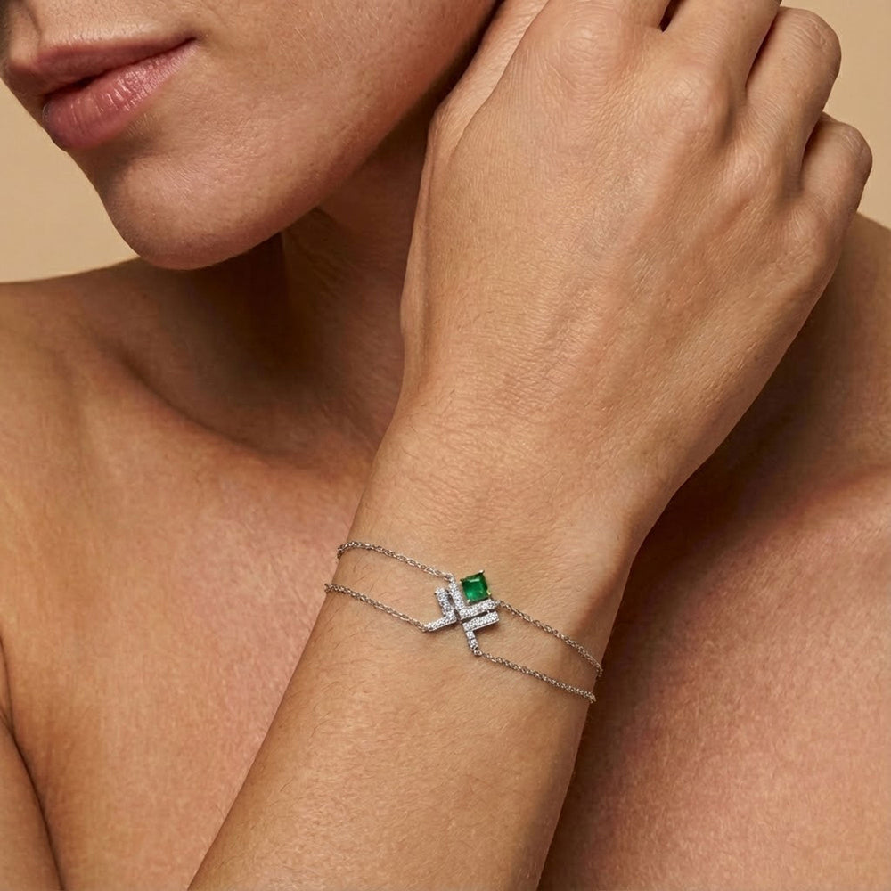 LEIBISH LEGACY Princess Emerald Bracelet Brand Bracelet