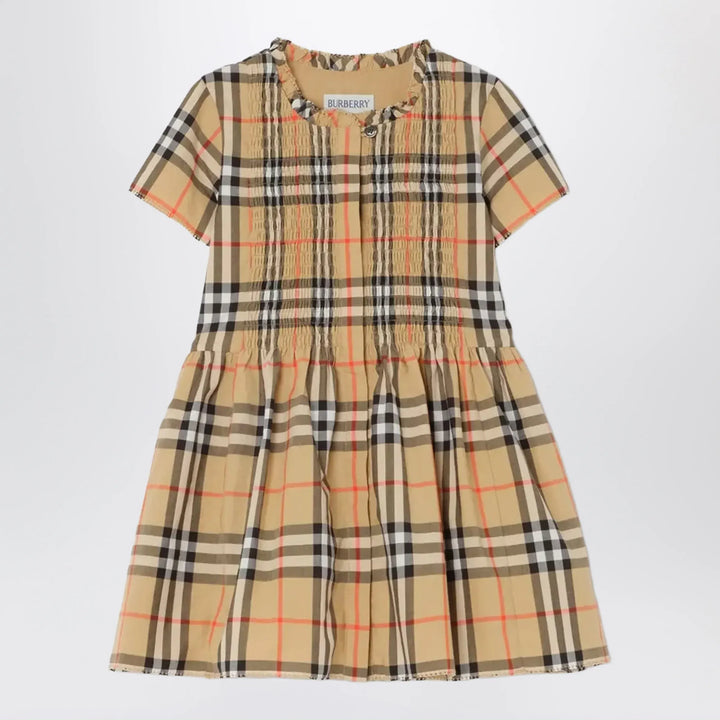 Burberry - Check Cotton Dress Brand 12M