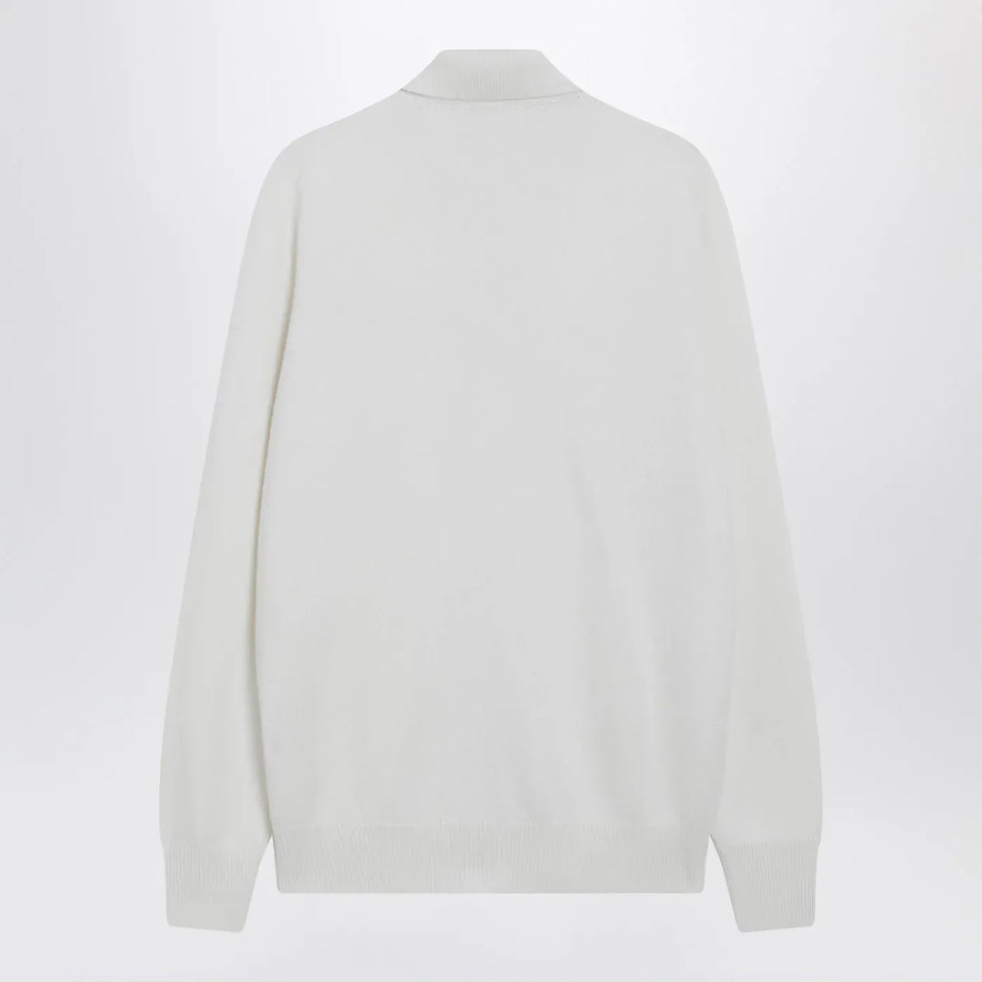 Brunello Cucinelli - White cashmere cardigan Brand Cardigan 50 IT