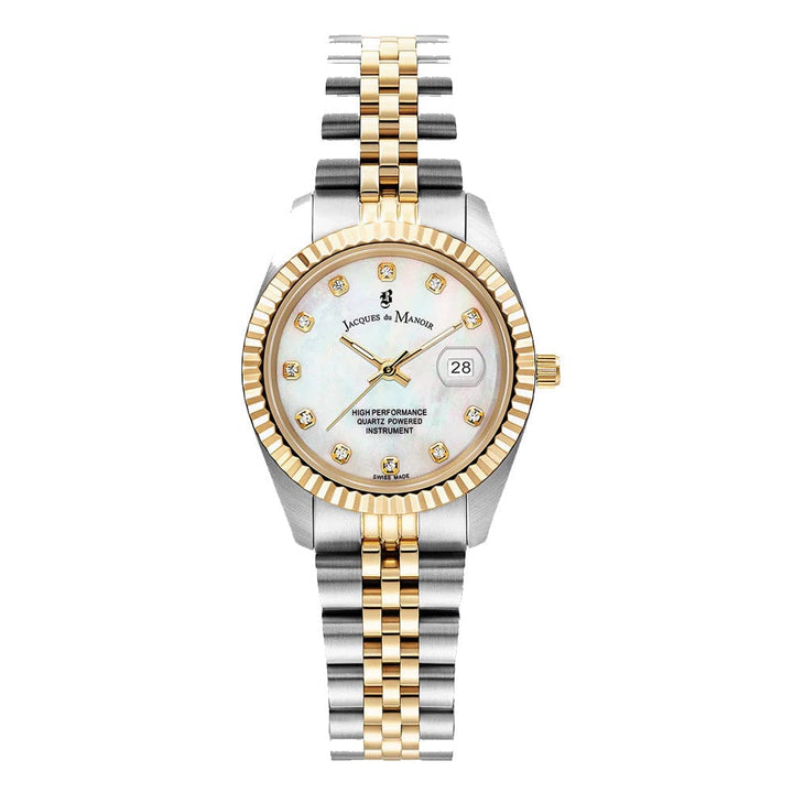 Jacques du Manoir Chronograph Watches Jacques Du Manoir Swiss Ladies Inspiration 31mm Two Tone 5 Link  Watch Jacques Du Manoir Swiss Ladies Inspiration 31mm Two Tone 5 Link  Watch Brand