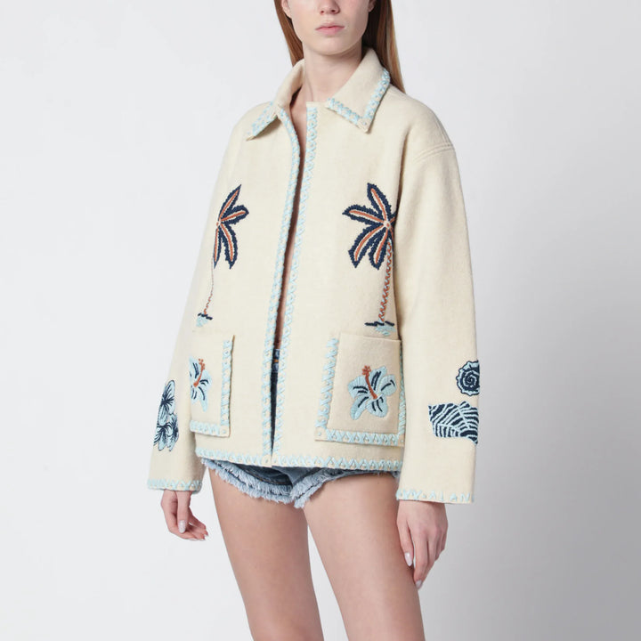 Alanui - Sand-colored wool Remember Me jacket Brand Coats &amp; Jackets M