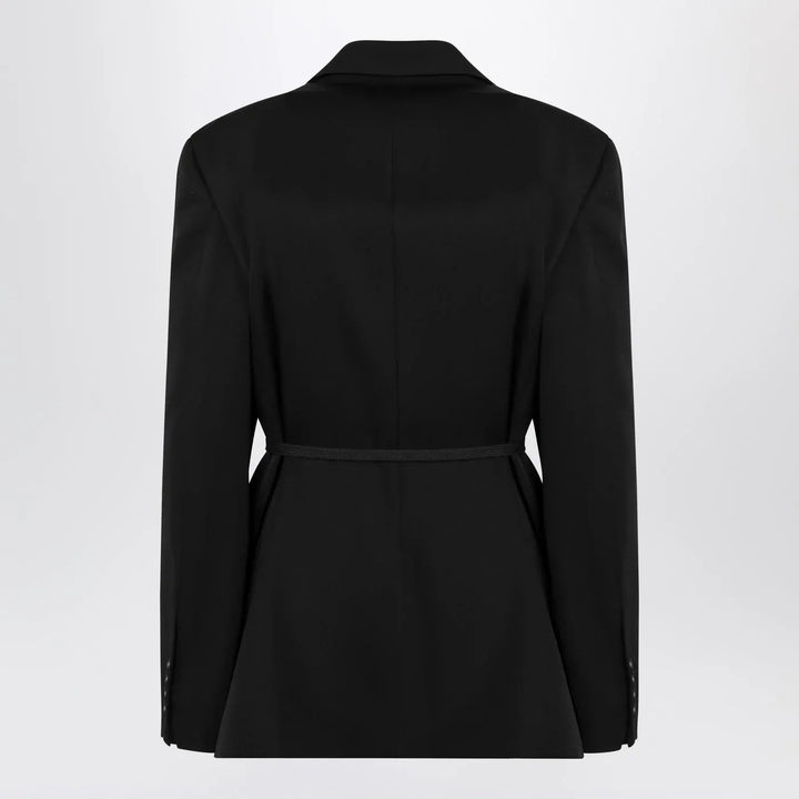 Balenciaga - Black jacket with side tie Brand Coats &amp; Jackets