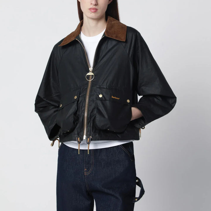Barbour - Marron jacket green in waxed cotton Brand Coats &amp; Jackets 12 UK