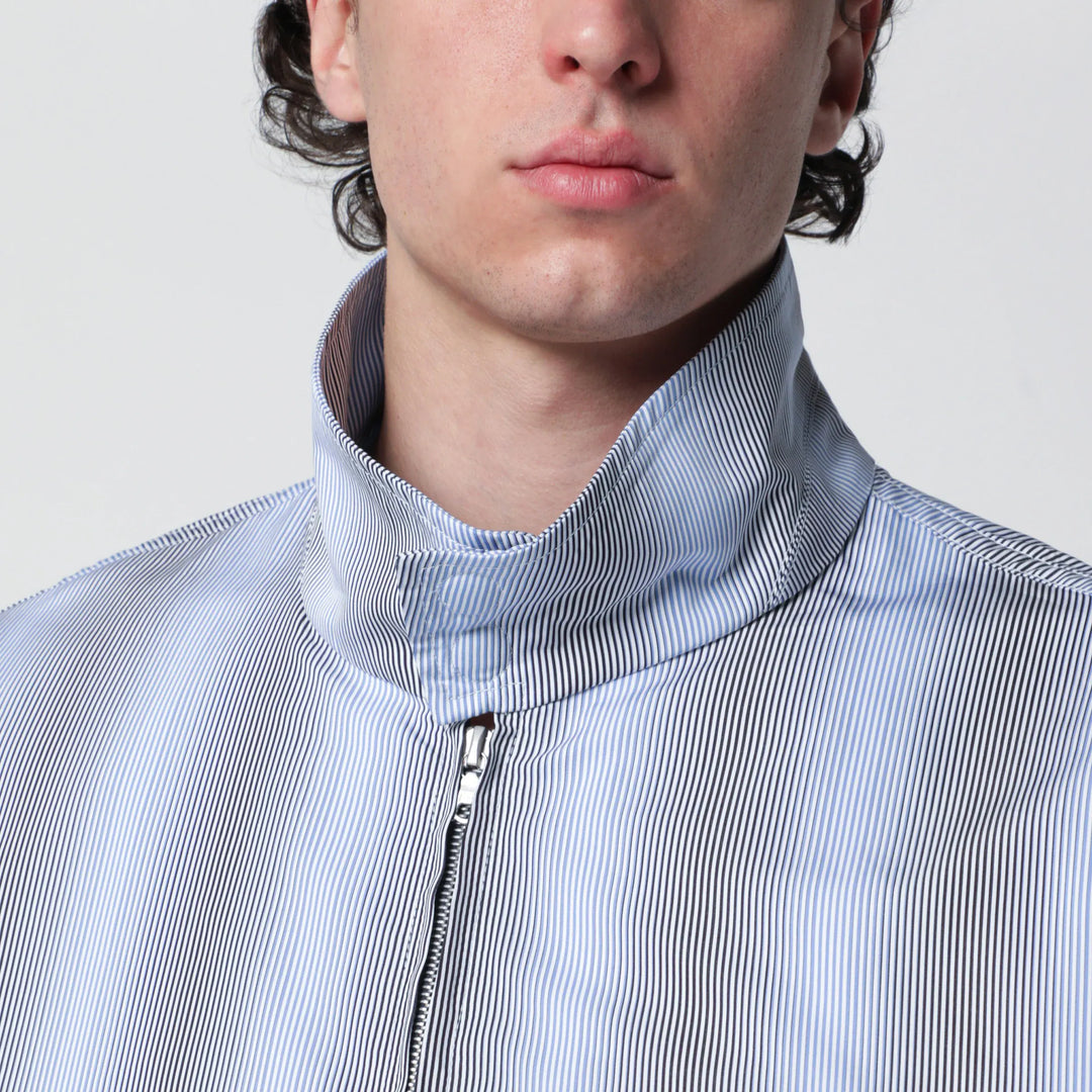 Dries Van Noten - Textured striped zip jacket Brand Coats &amp; Jackets