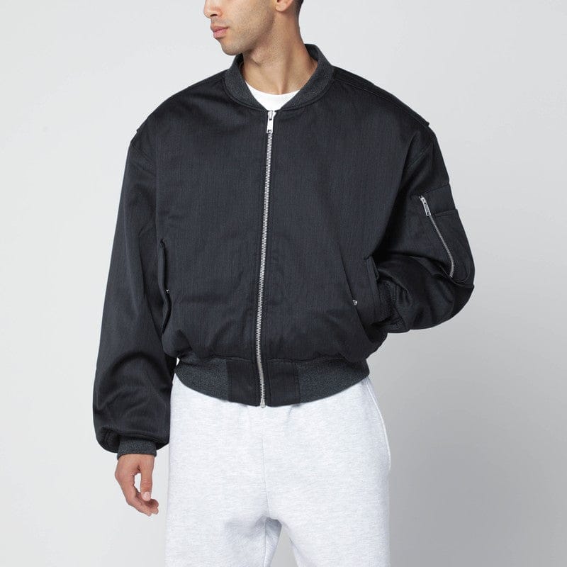 Coats &amp; Jackets Entire Studios - Grey wool-blend bomber jacket with zip - M Brand