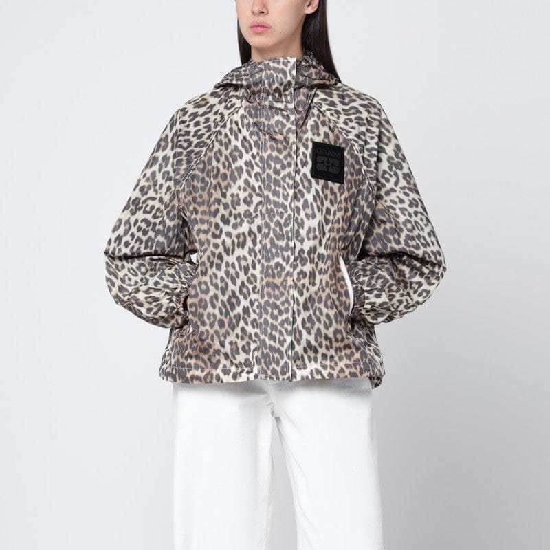Coats &amp; Jackets GANNI - Jacket with leopard prin - XXS/XS Brand