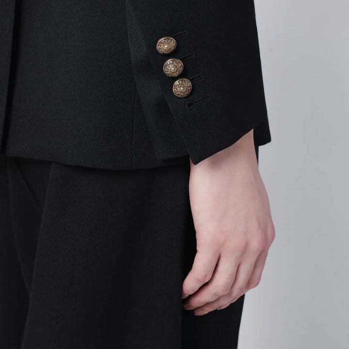Golden Goose - Black double-breasted wool jacket Brand Coats &amp; Jackets 44  IT