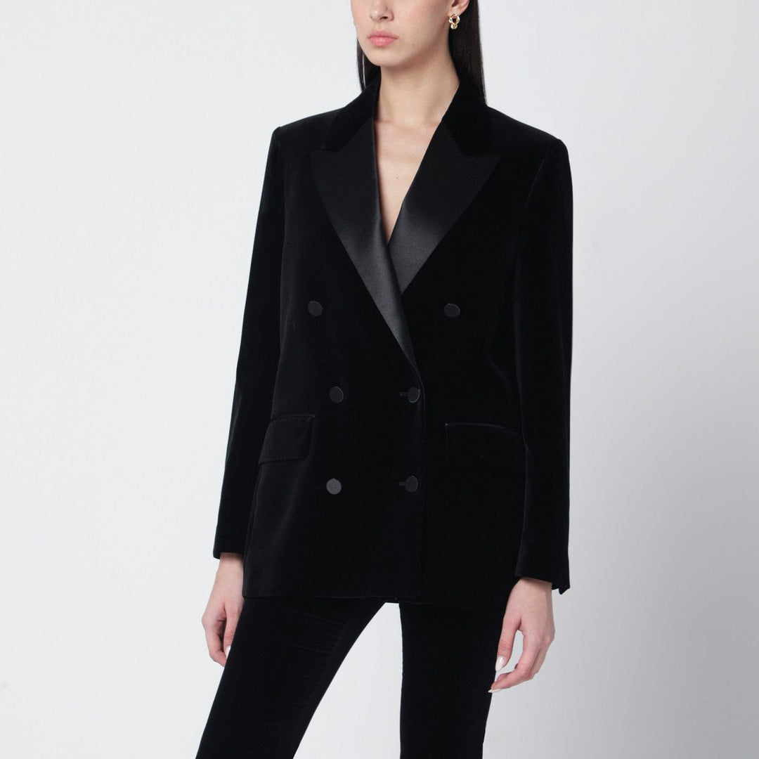 Coats & Jackets Golden Goose - Black velvet jacket with satin lapels Brand