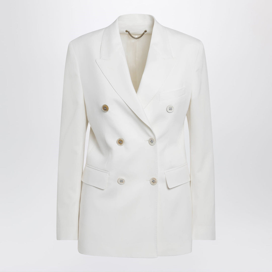 Coats &amp; Jackets Golden Goose - White double-breasted jacket in wool blend Brand