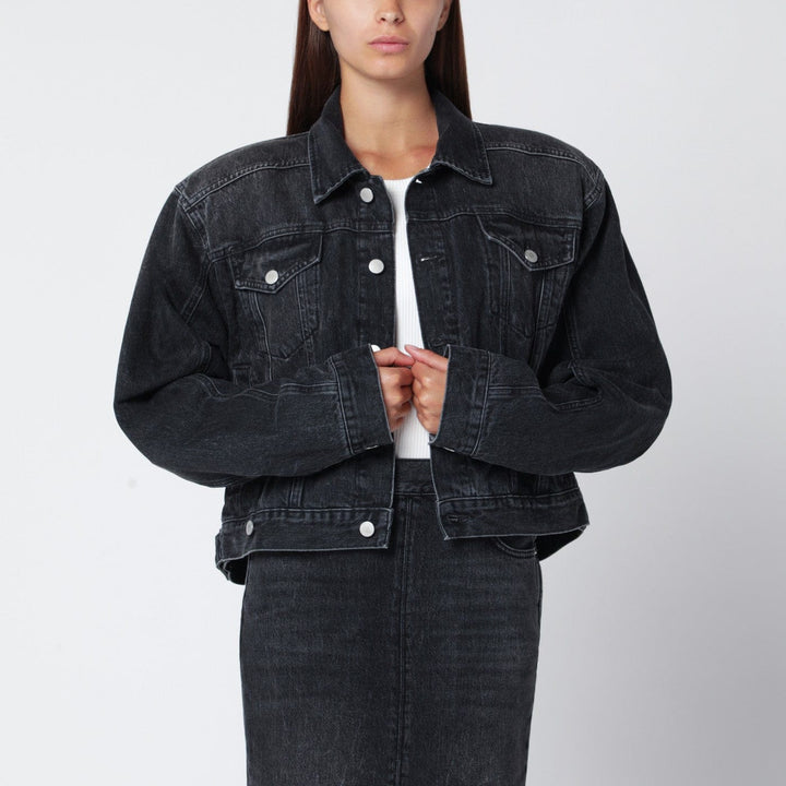 Coats &amp; Jackets HAIKURE - Black washed-effect Renee denim jacket Brand