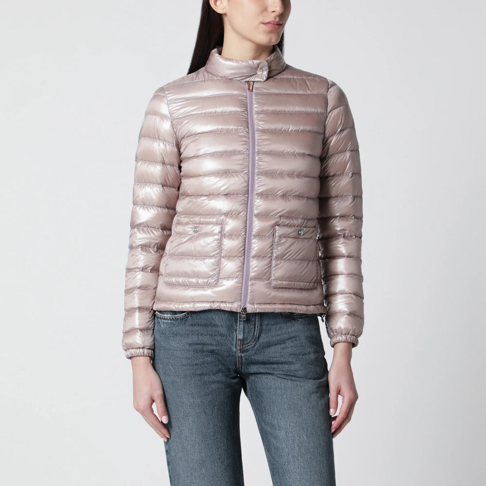 HERNO - Ultralight Nylon Bomber Powder Pink Brand Coats & Jackets 40  IT