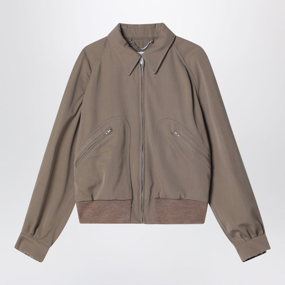 Coats &amp; Jackets Maison Margiela - Beige virgin wool zip-up jacket Brand