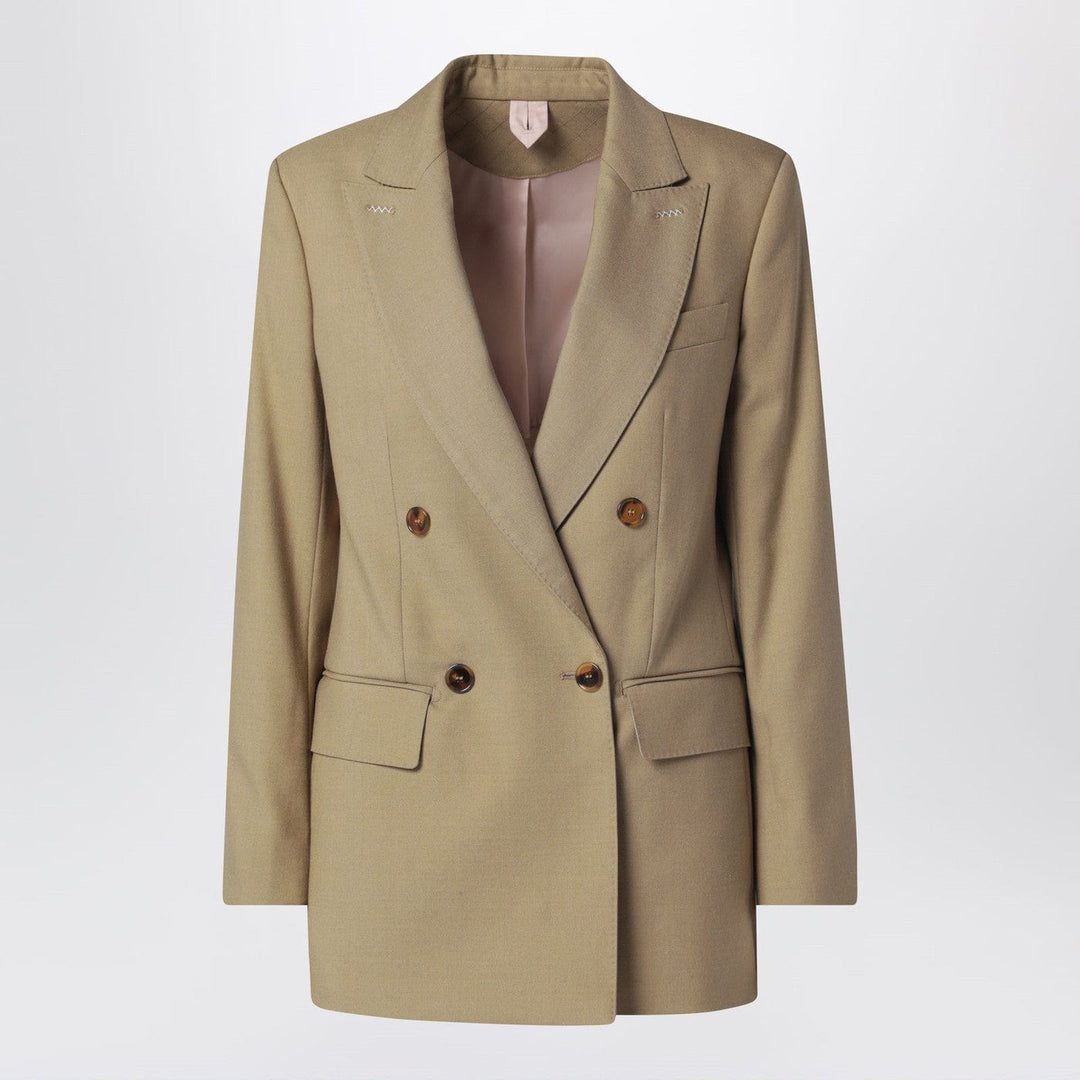 Coats &amp; Jackets Max Mara - Camel wool-blend double-breasted jacket Brand