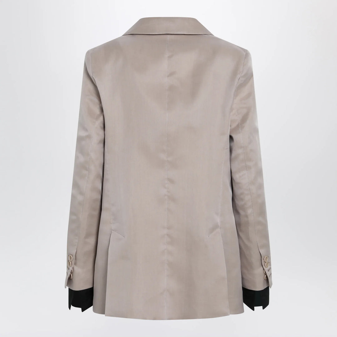 Max Mara - Oversized linen and organza blazer in pink Brand Coats &amp; Jackets