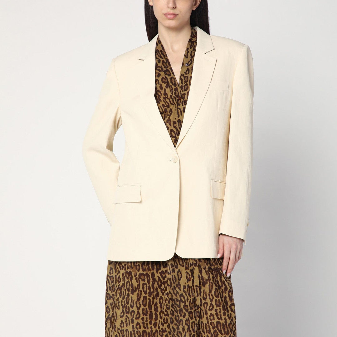 Coats &amp; Jackets Stella McCartney - Single-breasted jacket in butter colour Brand