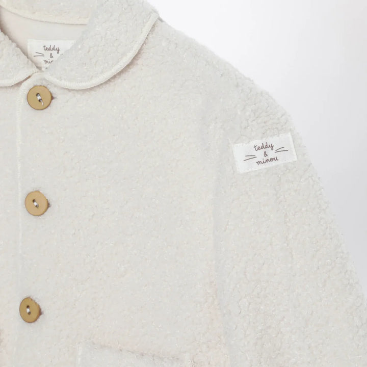 Teddy &amp; Minou - Ivory teddy-fabric jacket Brand Coats &amp; Jackets 36M