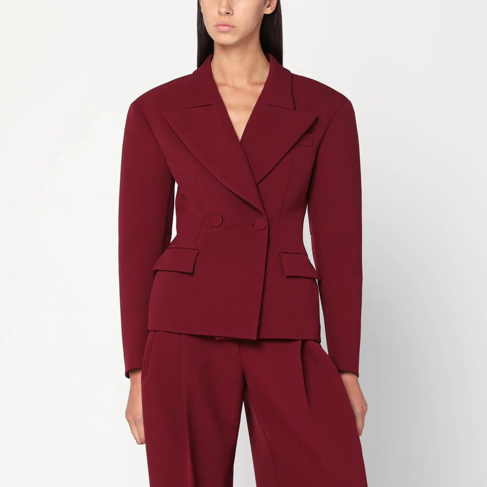 THE ANDAMANE - Burgundy single-breasted jacket Brand Coats & Jackets 40  IT