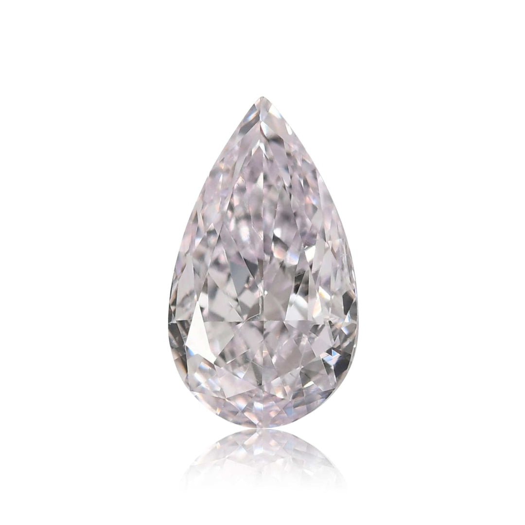 0.50 Carat Very Light Pink Pear Diamond VS2 GIA Brand Color Diamond