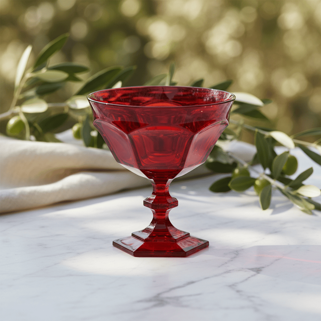 Mario Luca Giusti Vic &amp; Albert Dessert Cup Set of 2 Red Brand Dessert Cup