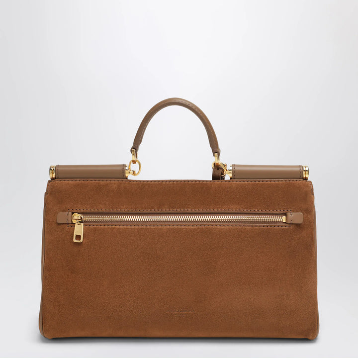 Dolce&amp;Gabbana - Medium My Sicily Bag in Camel Suede Leather Brand U