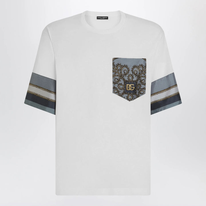 Dolce&amp;Gabbana - White jersey T-shirt with print Brand 52 IT
