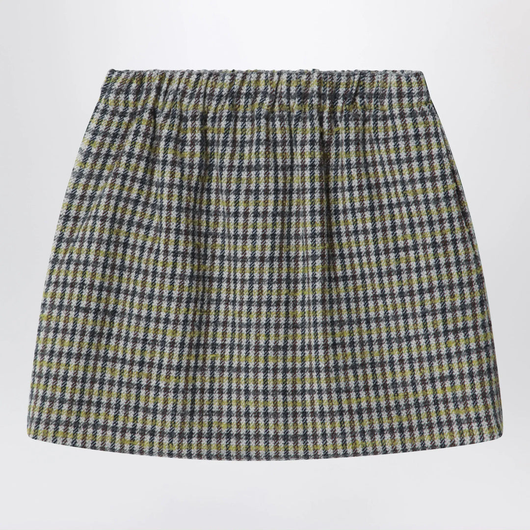 Douuod - Checked shirt in a wool blend Brand 4Y