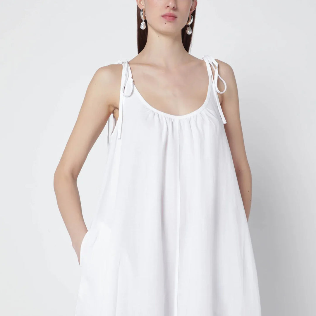 ANINE BING - White linen-blend dress Brand Dresses
