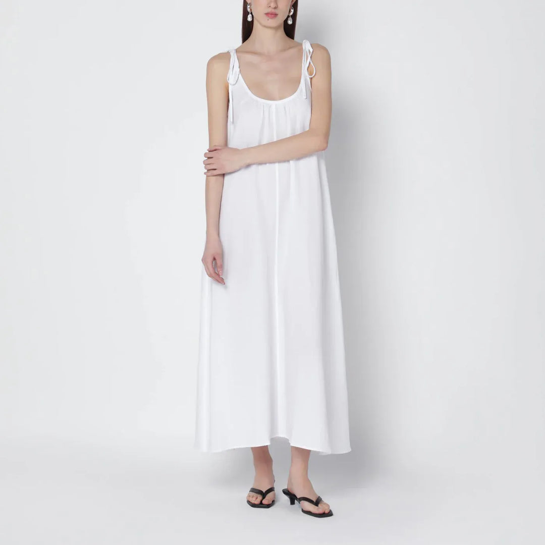 ANINE BING - White linen-blend dress Brand Dresses S