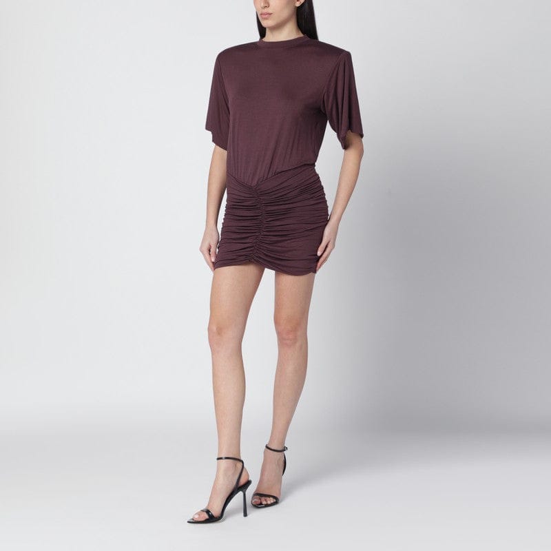 Dresses The Andamane - Aubergine-coloured Lennox mini dress - 38 IT Brand