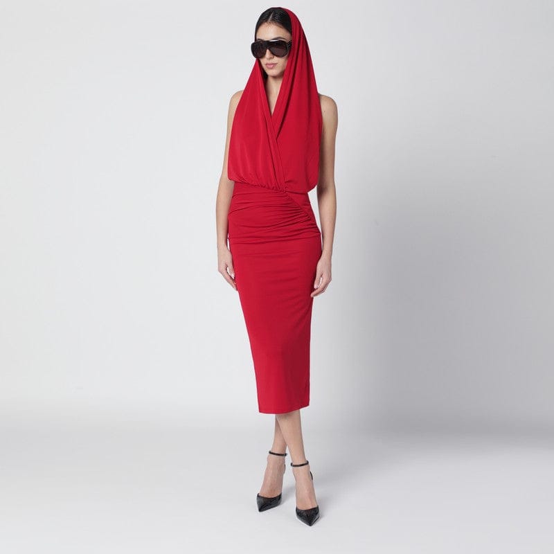 Dresses The Andamane - Red Annie hooded midi dress - 42 IT Brand