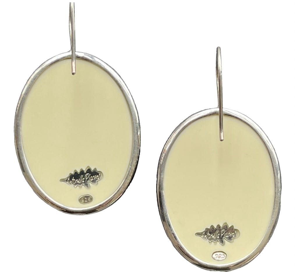 Antonella Piacenti Earrings Antonella Piacenti Black Lava Silver 925 Earrings Brand