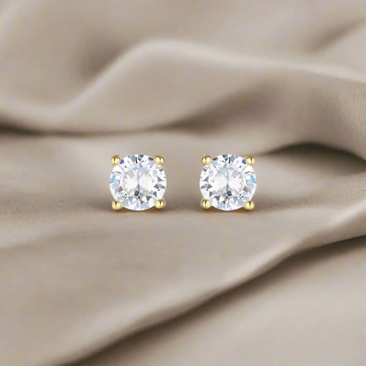 Georgini Earrings Georgini Gold Moissanite Studs 1tcw In 9ct Yellow Gold Georgini Gold Moissanite Studs 1tcw In 9ct Yellow Gold Brand