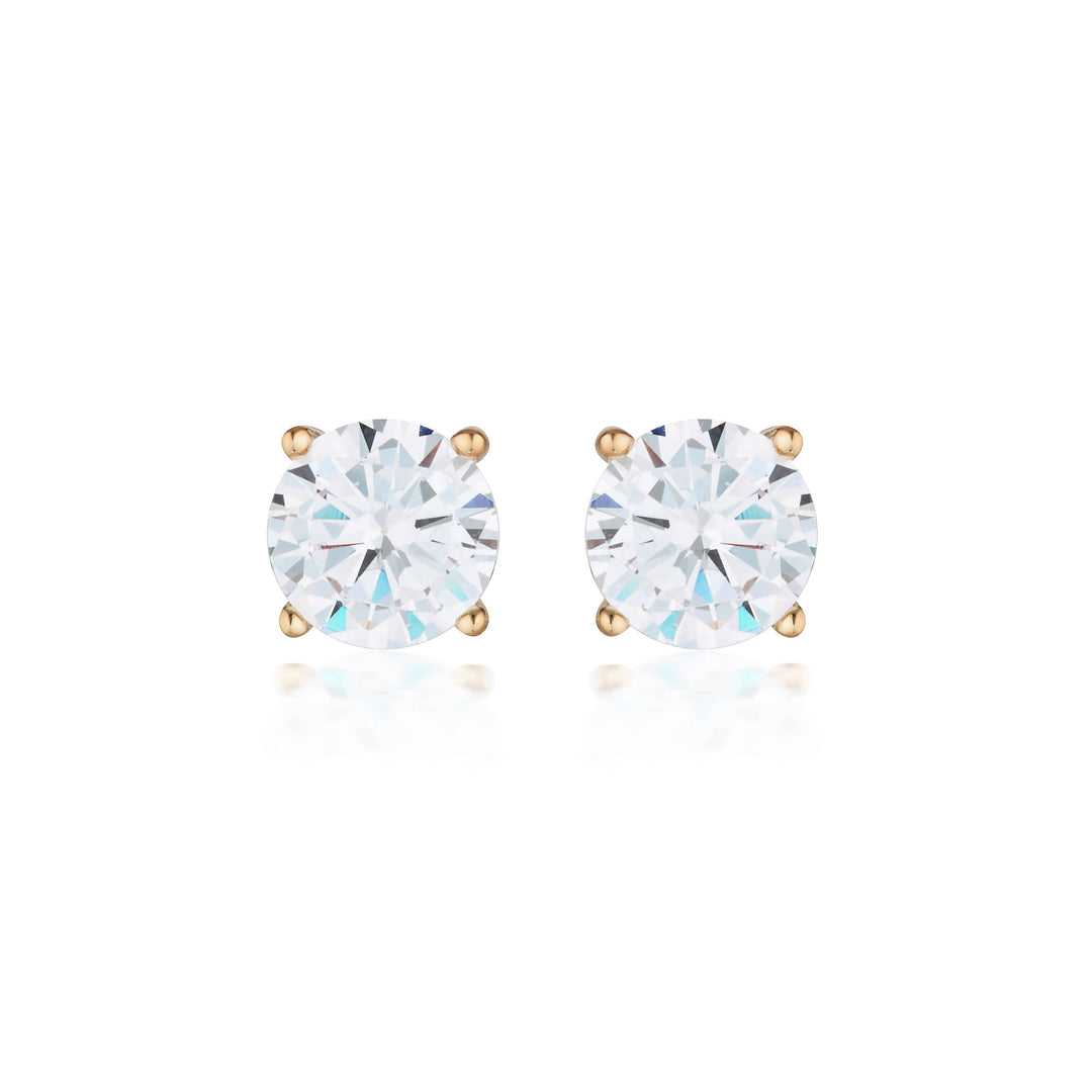 Georgini Earrings Georgini Gold Moissanite Studs 2tcw In 9ct Rose Gold Georgini Gold Moissanite Studs 2tcw In 9ct Rose Gold Brand