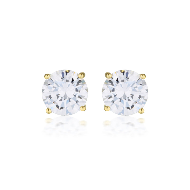 Georgini Earrings Georgini Gold Moissanite Studs 3tcw In 9ct Yellow Gold Georgini Gold Moissanite Studs 3tcw In 9ct Yellow Gold Brand