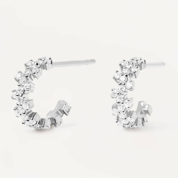 Heart &amp; Grace Earrings Little Crown Silver Earrings Brand
