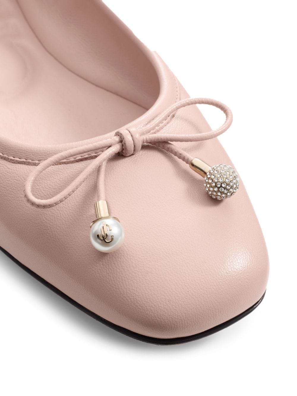 Jimmy Choo Flat Shoes 36.5 Jimmy Choo Flat shoes Powder Jimmy Choo Light Pink Flats – Chic & Elegance at Italian Luxury Group Brand