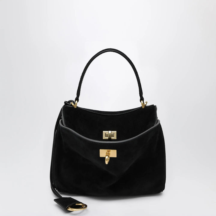 Balenciaga - Rodeo Mini handbag in calf suede, black Brand Handbag U