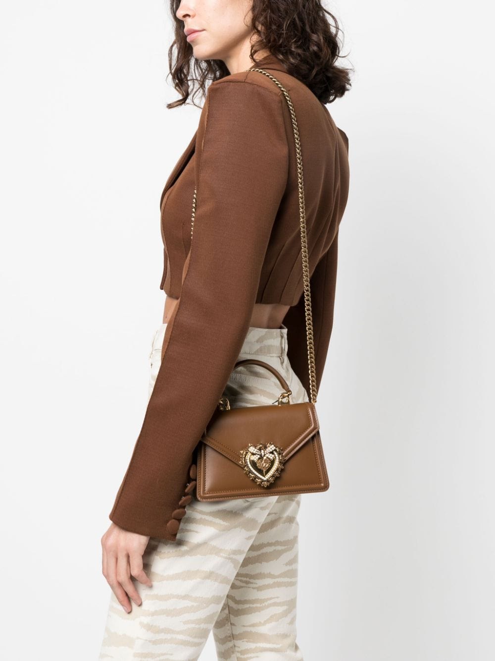 Dolce & Gabbana Handbags UNI Dolce & Gabbana Bag Leather Brown Dolce & Gabbana Bag Leather Brown Brand