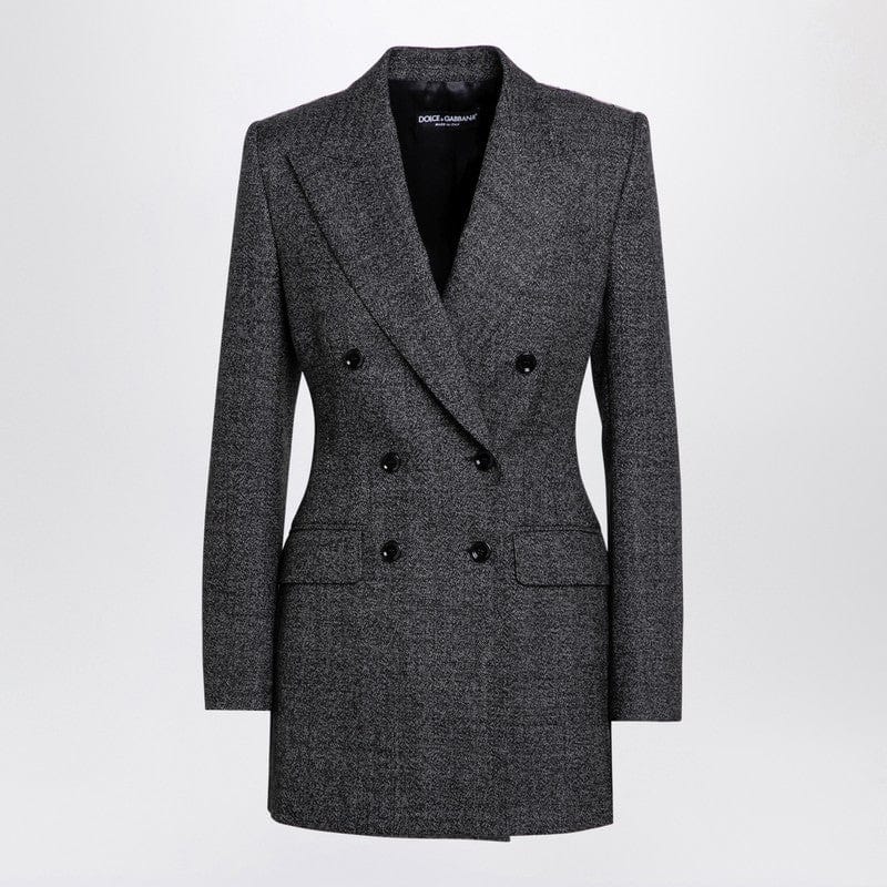 Dolce & Gabbana Jackets Dolce & Gabbana Dolce&Gabbana Anthracite grey tweed double-breasted jacket Dolce & Gabbana Dolce&Gabbana Anthracite grey tweed double-breasted jacket Brand
