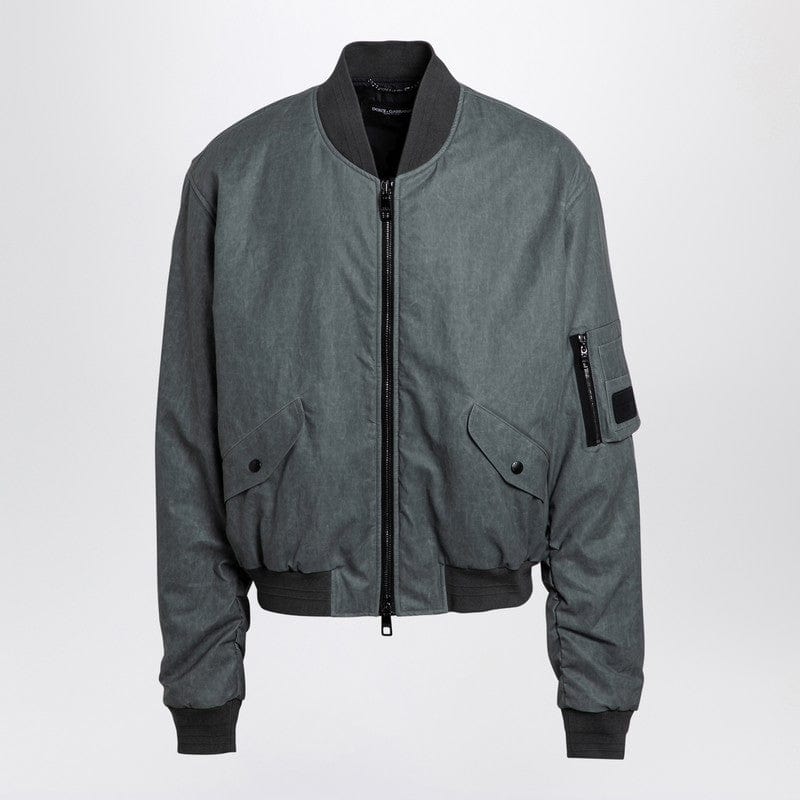 Dolce & Gabbana Jackets Dolce & Gabbana Dolce&Gabbana Light grey linen bomber jacket Dolce & Gabbana Dolce&Gabbana Light grey linen bomber jacket Brand