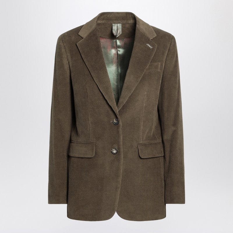 Max Mara Jackets Max Mara Khaki ribbed jacket Max Mara Khaki ribbed jacket Brand