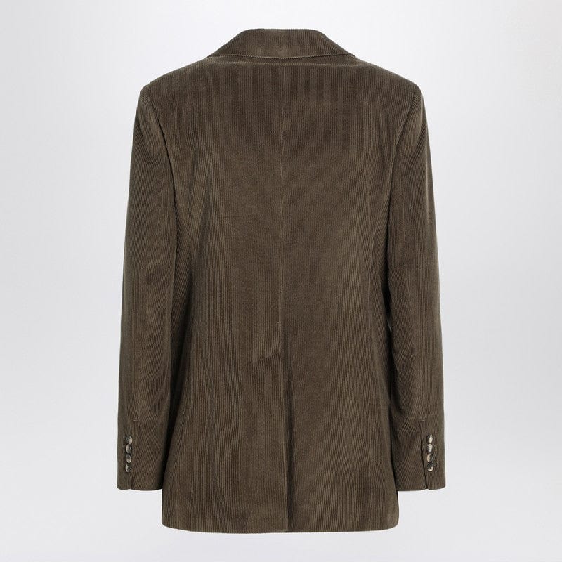 Max Mara Jackets Max Mara Khaki ribbed jacket Max Mara Khaki ribbed jacket Brand